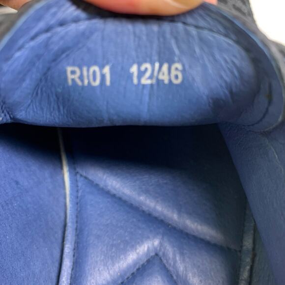 RITIZEN‎ Derby Oxford Dress Shoes Textured Velvet Leather Lace Up Black Plaid - Picture 11 of 11